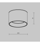 LED ceiling luminaires - Maytoni Vega LED Ceiling Lamp 8W 580lm 3000K Black C089CL-8W3K-B. - product 6