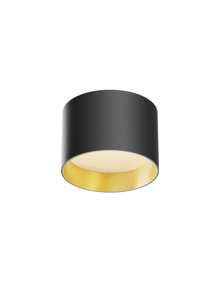 LED ceiling luminaires - Maytoni Vega LED Ceiling Lamp 8W 580lm 3000K Black, Gold Matte C089CL-8W3K-BMG - product kolory-swiatla.pl 1