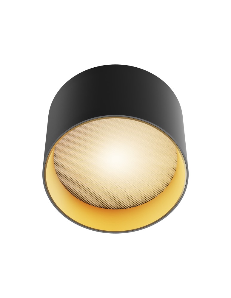 LED ceiling luminaires - Maytoni Vega LED Ceiling Lamp 8W 580lm 3000K Black, Gold Matte C089CL-8W3K-BMG - product kolory-swiatla.pl 2