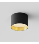 LED ceiling luminaires - Maytoni Vega LED Ceiling Lamp 8W 580lm 3000K Black, Gold Matte C089CL-8W3K-BMG - product 4