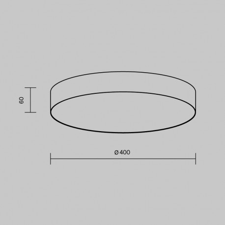 Maytoni Zon Lampa Sufitowa LED 45W 3160lm 3000K Biały C032CL-45W3K-RD-W