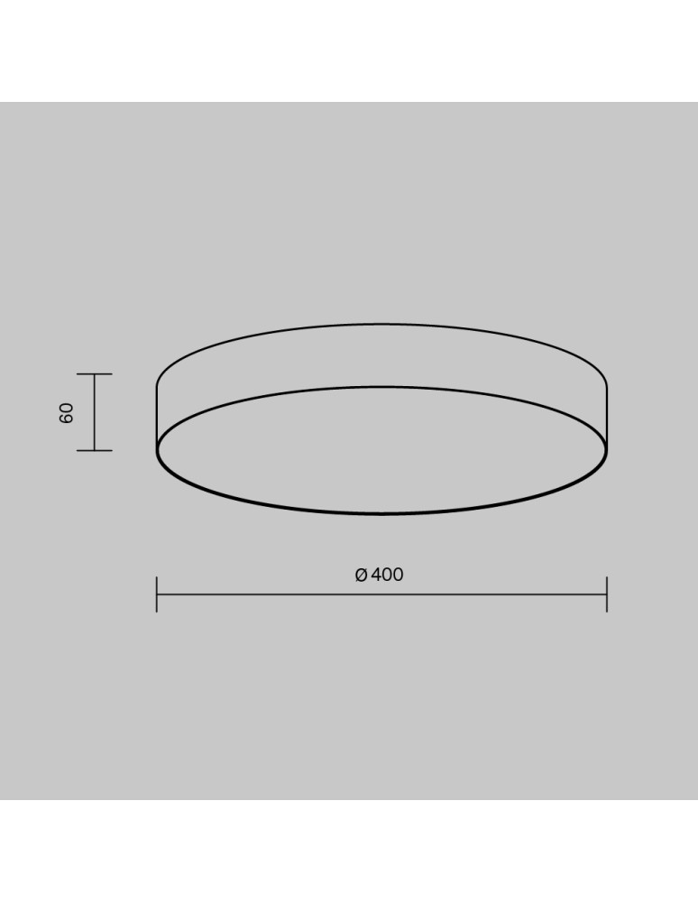 LED ceiling lamps - Maytoni Zon LED Ceiling Lamp 45W 3160lm 3000K White C032CL-45W3K-RD-W. - product kolory-swiatla.pl 5