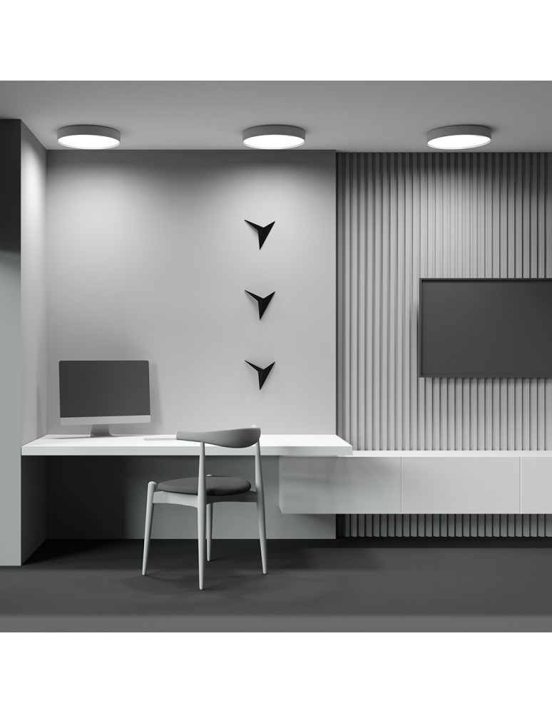 LED ceiling lamps - Maytoni Zon LED Ceiling Lamp 45W 3160lm 3000K White C032CL-45W3K-RD-W. - product kolory-swiatla.pl 6