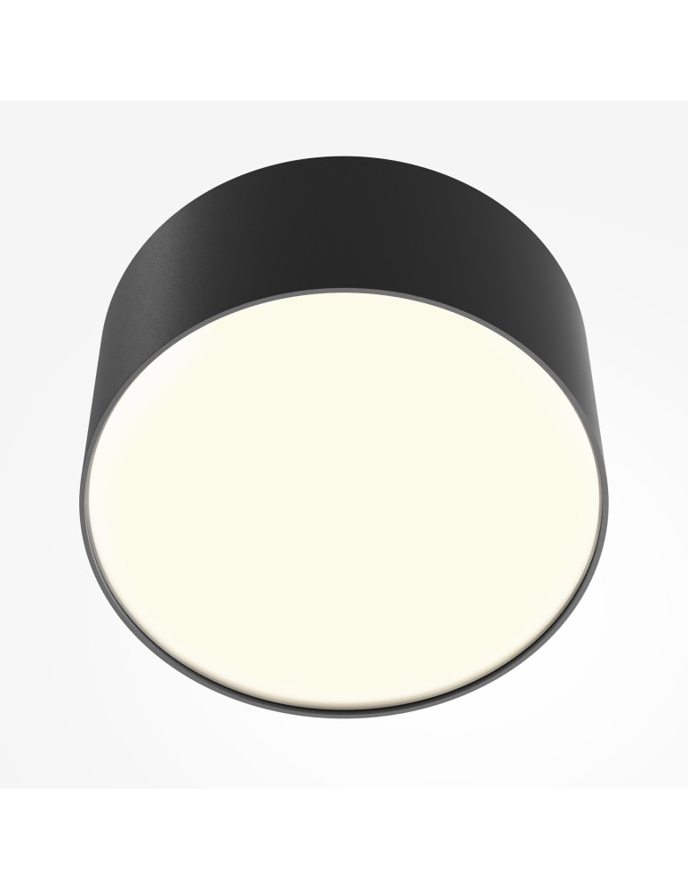 LED ceiling luminaires - Maytoni Zon LED Ceiling Lamp 12W 560lm 3000K Black C032CL-12W3K-RD-B. - product kolory-swiatla.pl 2