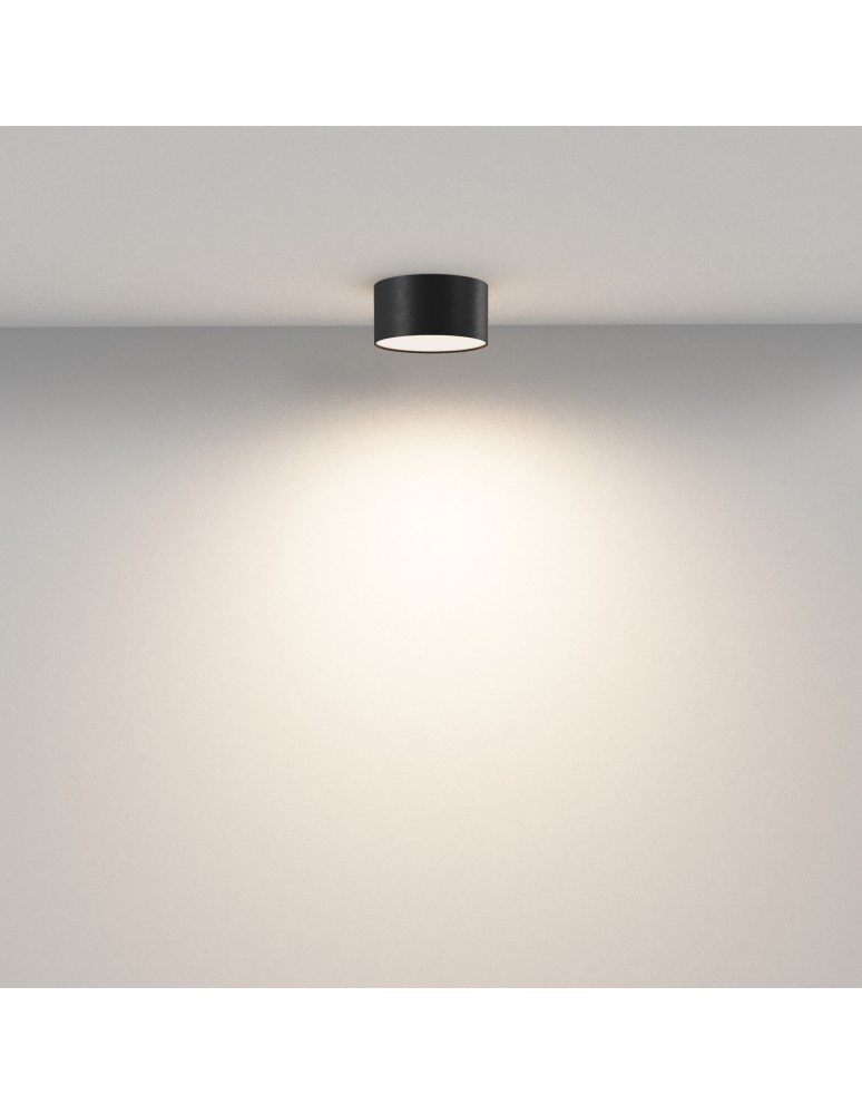 LED ceiling luminaires - Maytoni Zon LED Ceiling Lamp 12W 560lm 3000K Black C032CL-12W3K-RD-B. - product kolory-swiatla.pl 3