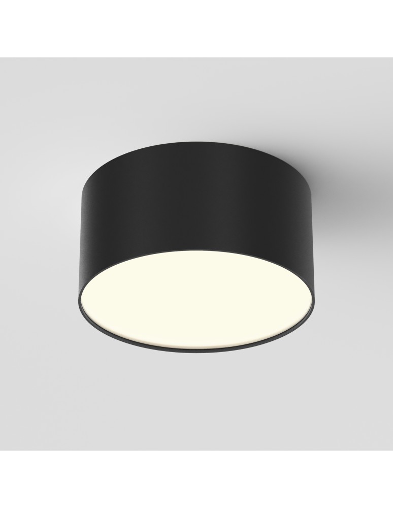 LED ceiling luminaires - Maytoni Zon LED Ceiling Lamp 12W 560lm 3000K Black C032CL-12W3K-RD-B. - product kolory-swiatla.pl 4