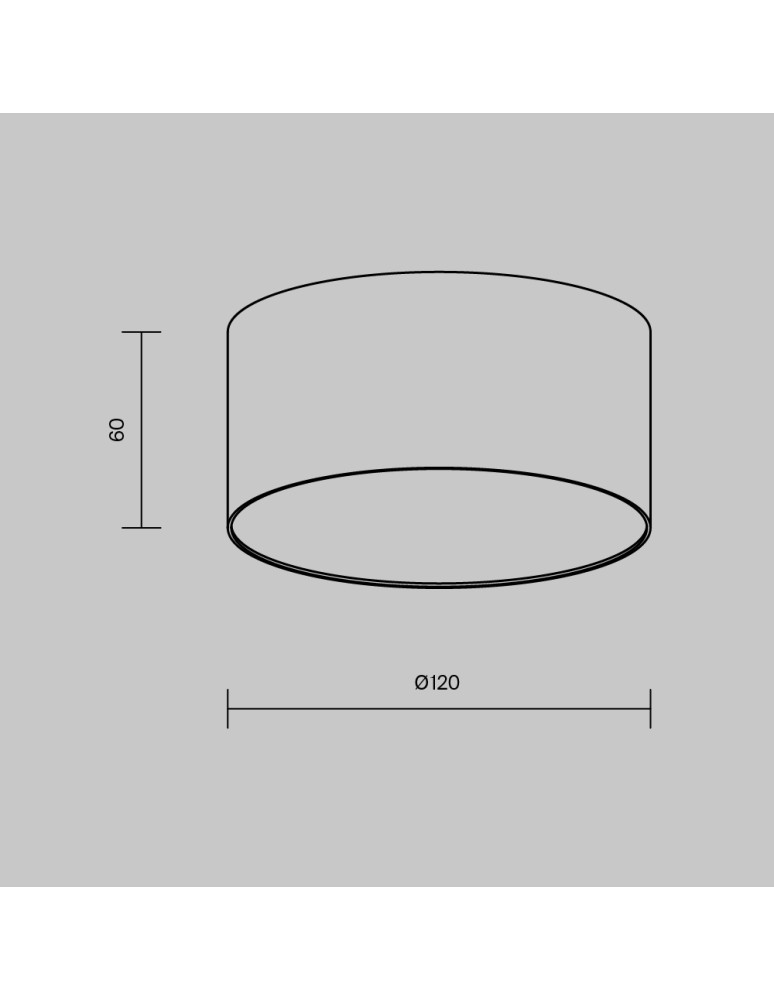 LED ceiling luminaires - Maytoni Zon LED Ceiling Lamp 12W 560lm 3000K Black C032CL-12W3K-RD-B. - product kolory-swiatla.pl 5