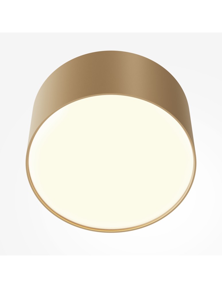 LED ceiling lamps - Maytoni Zon LED Ceiling Lamp 12W 600lm 3000K Gold Mat C032CL-12W3K-RD-MG. - product kolory-swiatla.pl 2