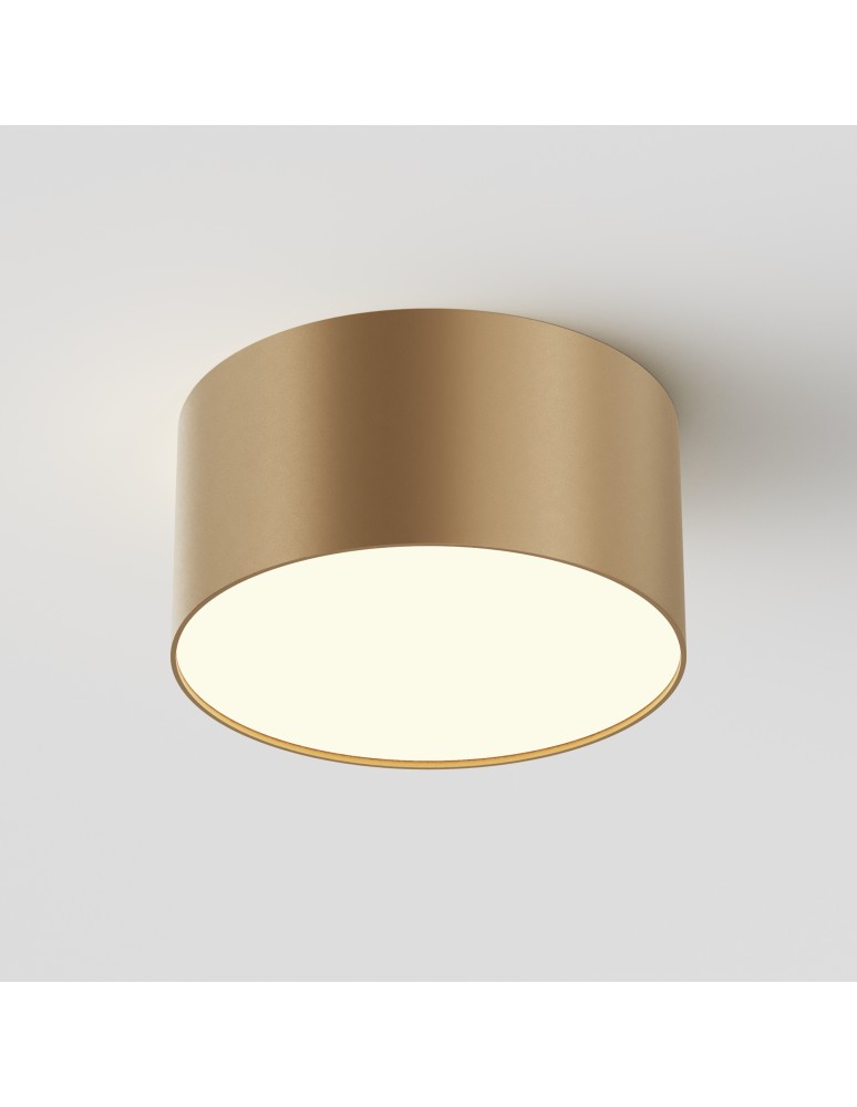 LED ceiling lamps - Maytoni Zon LED Ceiling Lamp 12W 600lm 3000K Gold Mat C032CL-12W3K-RD-MG. - product kolory-swiatla.pl 4