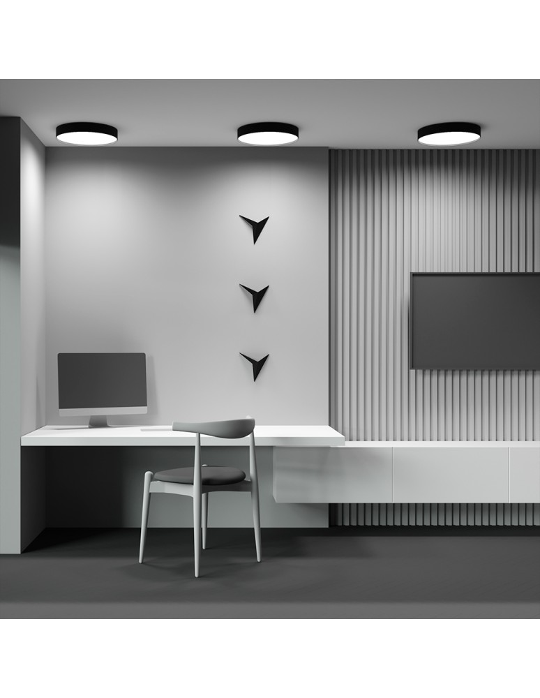 LED ceiling lamps - Maytoni Zon LED Ceiling Lamp 45W 2540lm 3000K Black C032CL-45W3K-RD-B. - product kolory-swiatla.pl 7
