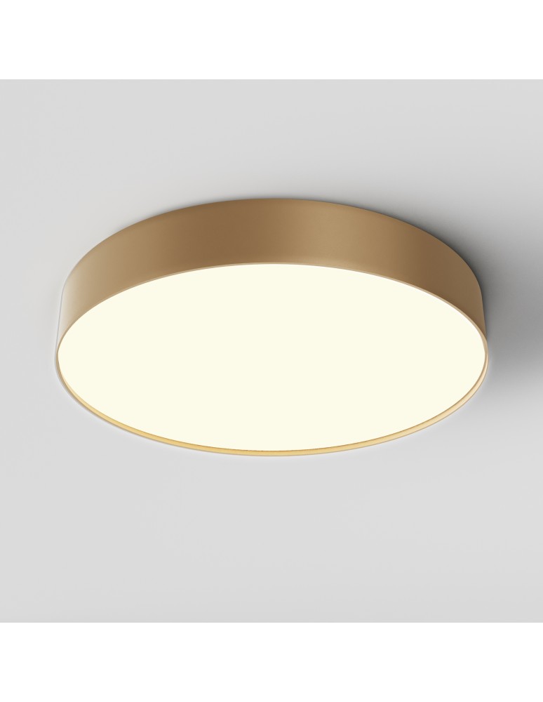 LED ceiling lamps - Maytoni Zon LED Ceiling Lamp 45W 2880lm 3000K Gold Mat C032CL-45W3K-RD-MG. - product kolory-swiatla.pl 4