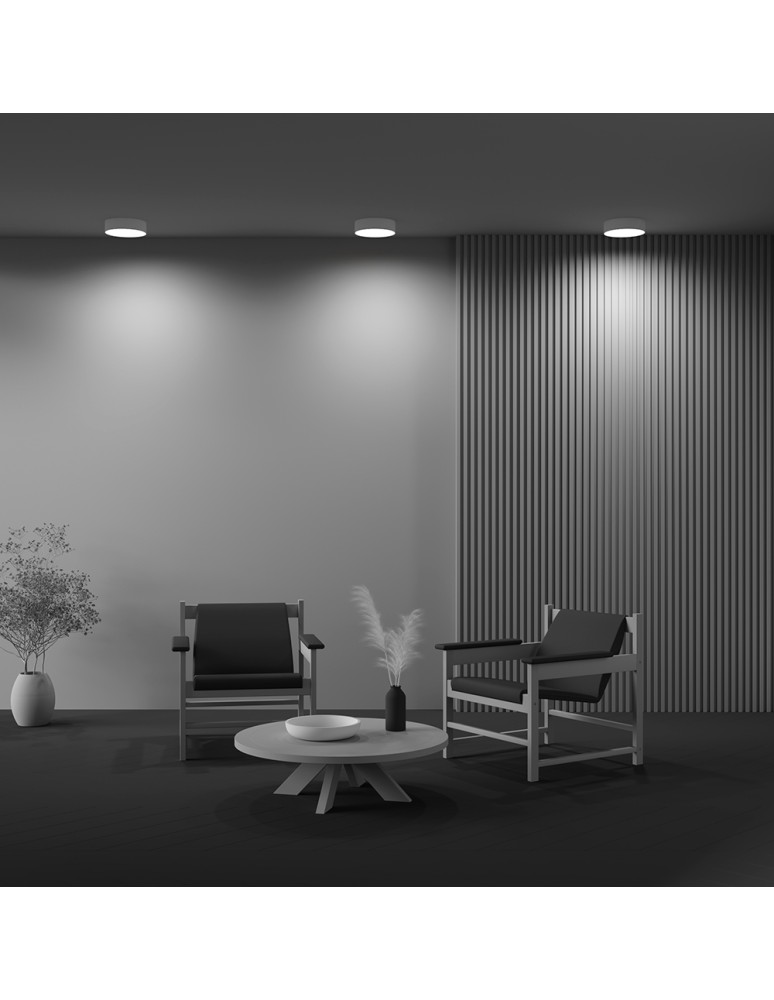 LED ceiling lamps - Maytoni Zon LED Ceiling Lamp 24W 1420lm 3000K Gold Mat C032CL-24W3K-RD-MG. - product kolory-swiatla.pl 7