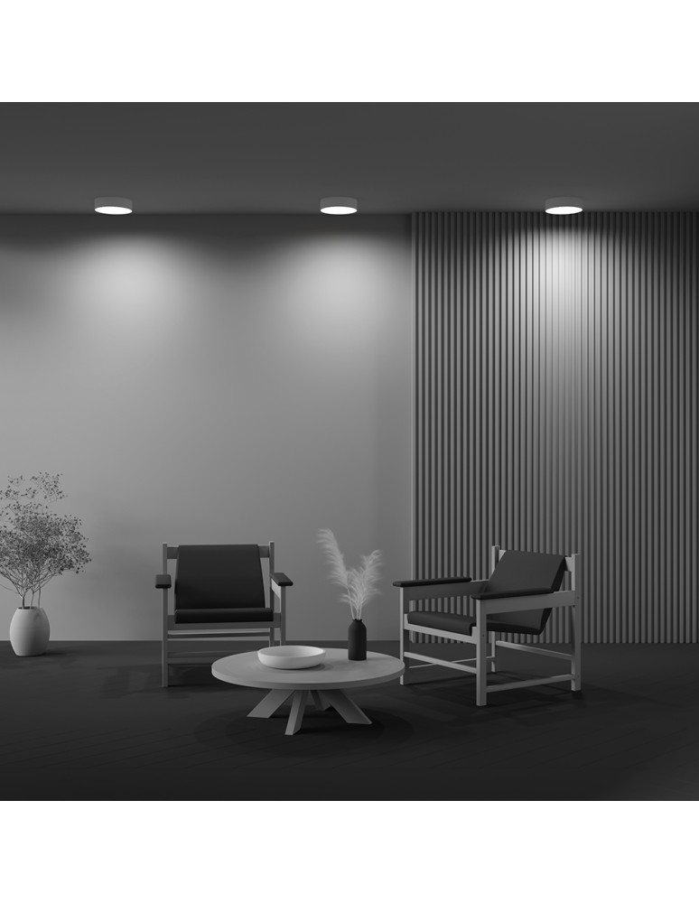 LED ceiling lamps - Maytoni Zon LED Ceiling Lamp 24W 1690lm 3000K White C032CL-24W3K-RD-W. - product kolory-swiatla.pl 7