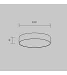 LED ceiling lamps - Maytoni Zon LED Ceiling Lamp 36W 2610lm 3000K White C032CL-36W3K-RD-W. - product 6