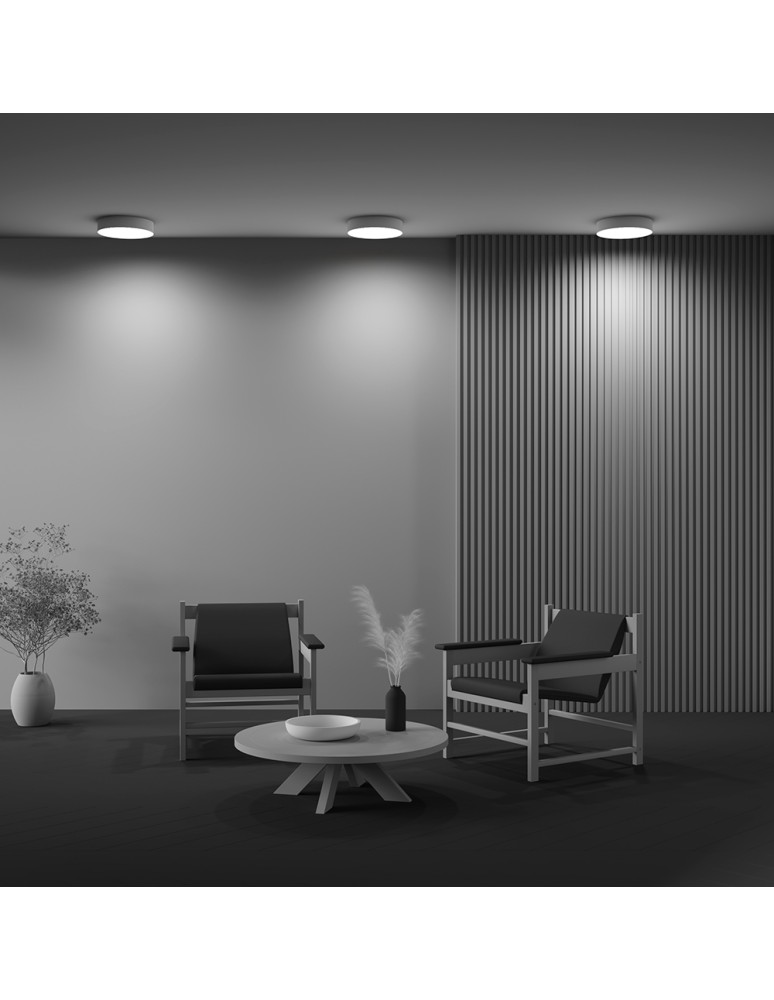 LED ceiling lamps - Maytoni Zon LED Ceiling Lamp 36W 2610lm 3000K White C032CL-36W3K-RD-W. - product kolory-swiatla.pl 7
