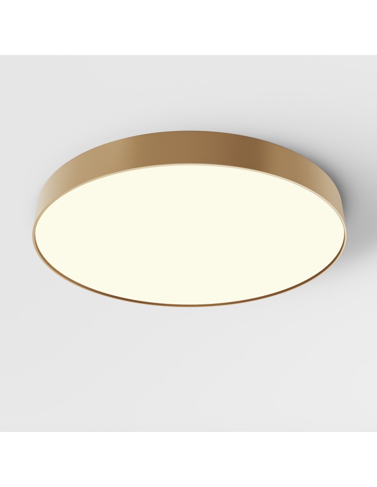 LED ceiling lamps - Maytoni Zon LED Ceiling Lamp 90W 4970lm 3000K Gold Mat C032CL-90W3K-RD-MG. - product kolory-swiatla.pl 4
