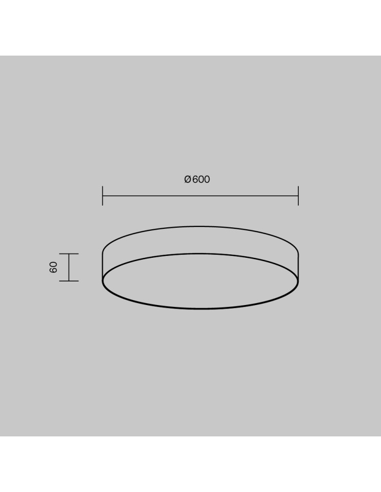 LED ceiling lamps - Maytoni Zon LED Ceiling Lamp 90W 7410lm 3000K White C032CL-90W3K-RD-W. - product kolory-swiatla.pl 6