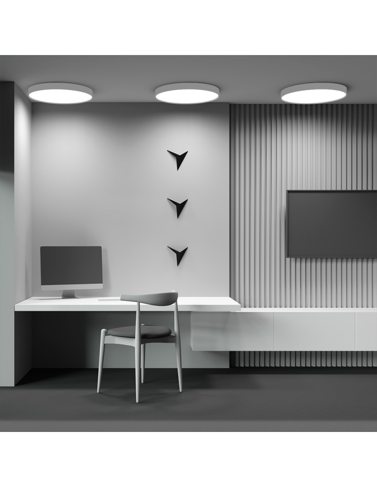 LED ceiling lamps - Maytoni Zon LED Ceiling Lamp 90W 7410lm 3000K White C032CL-90W3K-RD-W. - product kolory-swiatla.pl 7