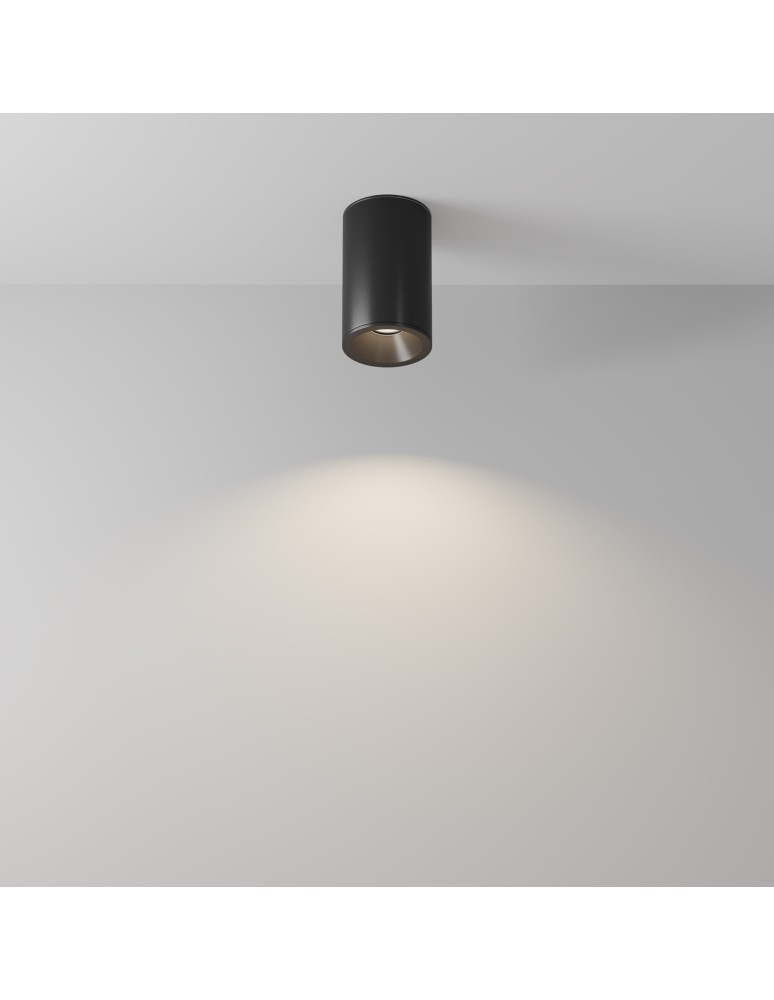 Hermetic ceiling luminaires - Maytoni Zoom Ceiling Lamp 1xGU10 50W IP65 Black C029CL-01-S-B - product kolory-swiatla.pl 3