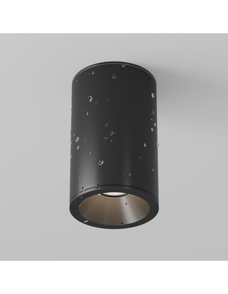 Hermetic ceiling luminaires - Maytoni Zoom Ceiling Lamp 1xGU10 50W IP65 Black C029CL-01-S-B - product kolory-swiatla.pl 5