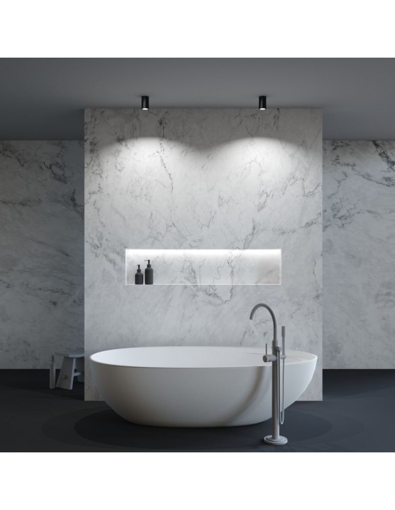 Hermetic ceiling luminaires - Maytoni Zoom Ceiling Lamp 1xGU10 50W IP65 Black C029CL-01-S-B - product kolory-swiatla.pl 7