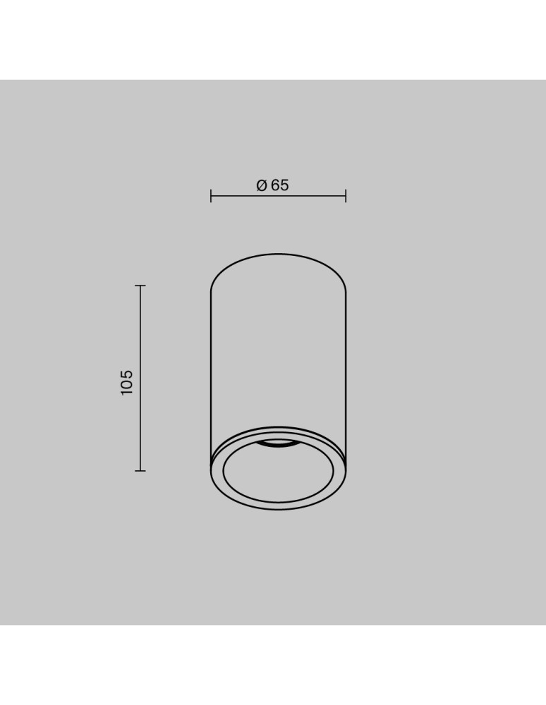 Hermetic ceiling luminaires - Maytoni Zoom Ceiling Lamp 1xGU10 50W IP65 White C029CL-01-S-W - product kolory-swiatla.pl 6