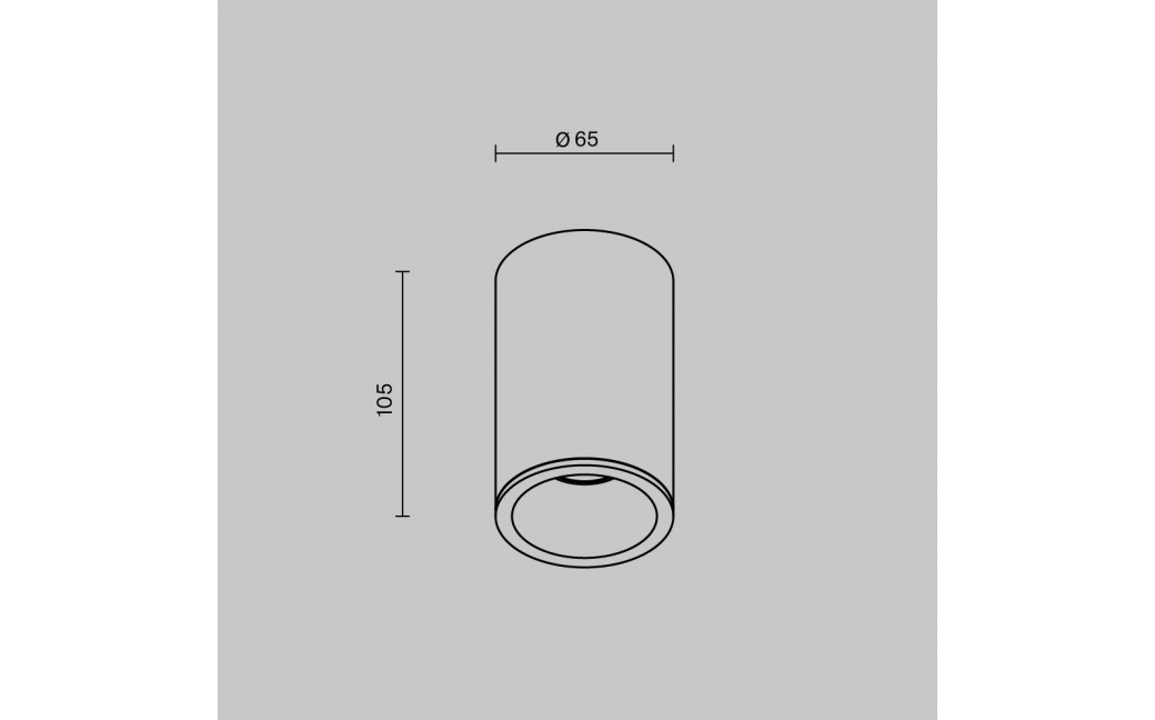 Maytoni Zoom Lampa Sufitowa 1xGU10 50W IP65 Biały C029CL-01-S-W