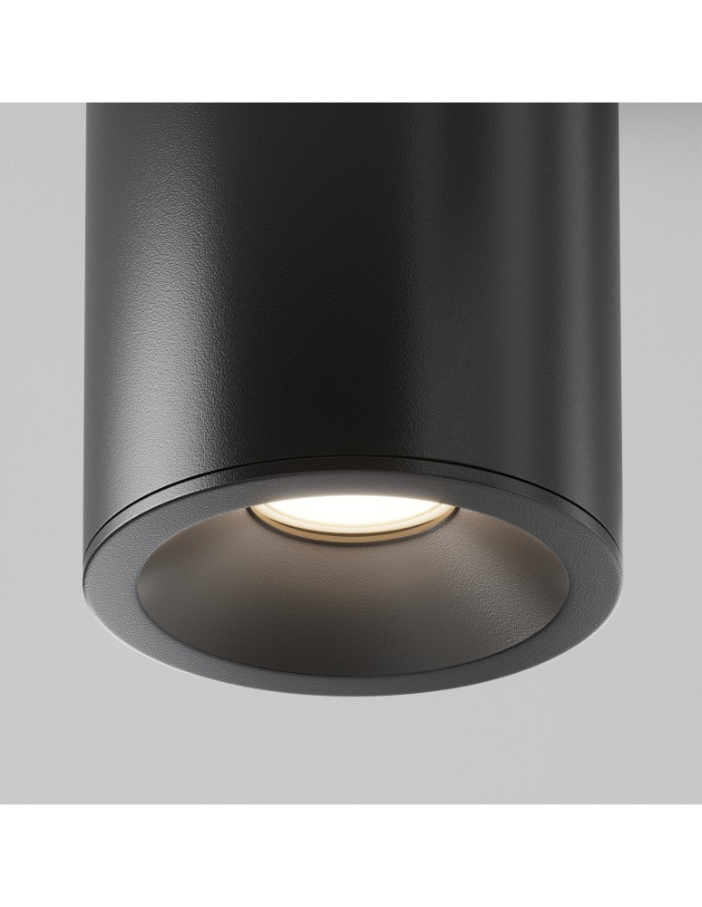 Hermetic ceiling luminaires - Maytoni Zoom Ceiling Lamp 1xGU10 50W IP65 Black C029CL-01B. - product kolory-swiatla.pl 3