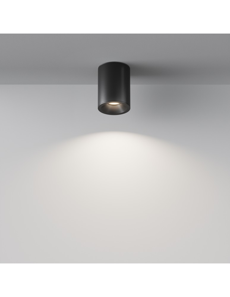 Hermetic ceiling luminaires - Maytoni Zoom Ceiling Lamp 1xGU10 50W IP65 Black C029CL-01B. - product kolory-swiatla.pl 4