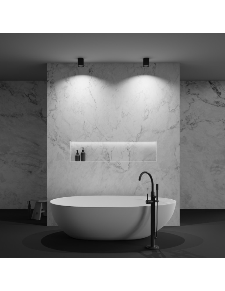 Hermetic ceiling luminaires - Maytoni Zoom Ceiling Lamp 1xGU10 50W IP65 Black C029CL-01B. - product kolory-swiatla.pl 8