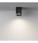 Square ceiling luminaires - Maytoni Zoom Ceiling Lamp 1xGU10 50W IP65 Black C030CL-01B. - product 4