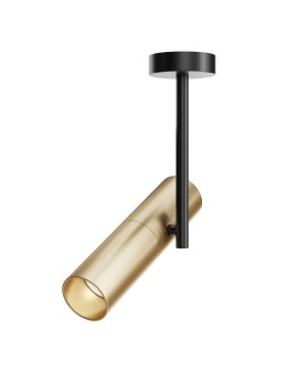 Maytoni Elti Lampa Sufitowa 1xGU10 50W Czarny, Złoty C020CL-01GB