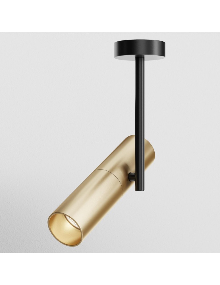 Adjustable ceiling lamps - spots - Maytoni Elti Ceiling Lamp 1xGU10 50W Black, Gold C020CL-01GB - product kolory-swiatla.pl 4