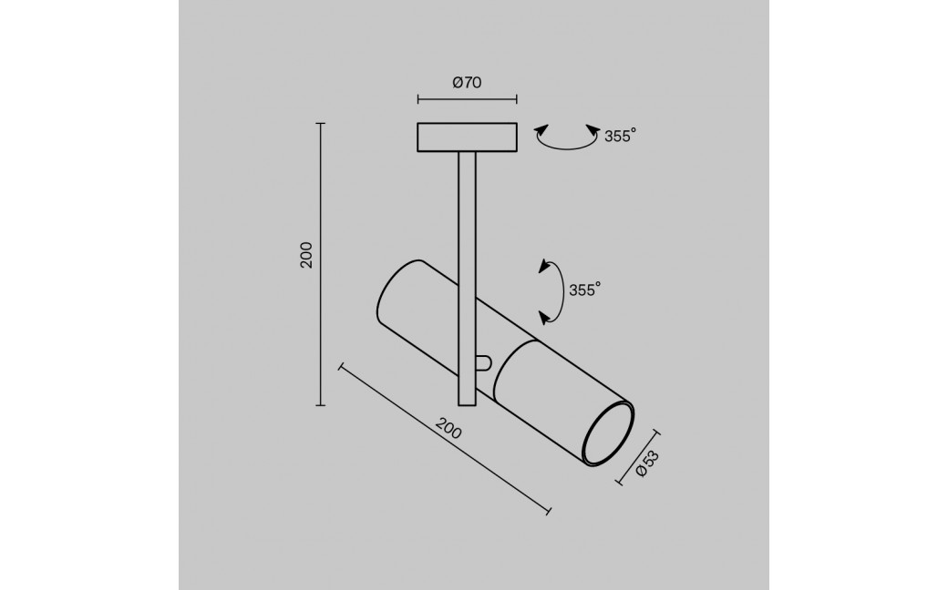 Maytoni Elti Lampa Sufitowa 1xGU10 50W Czarny, Złoty C020CL-01GB