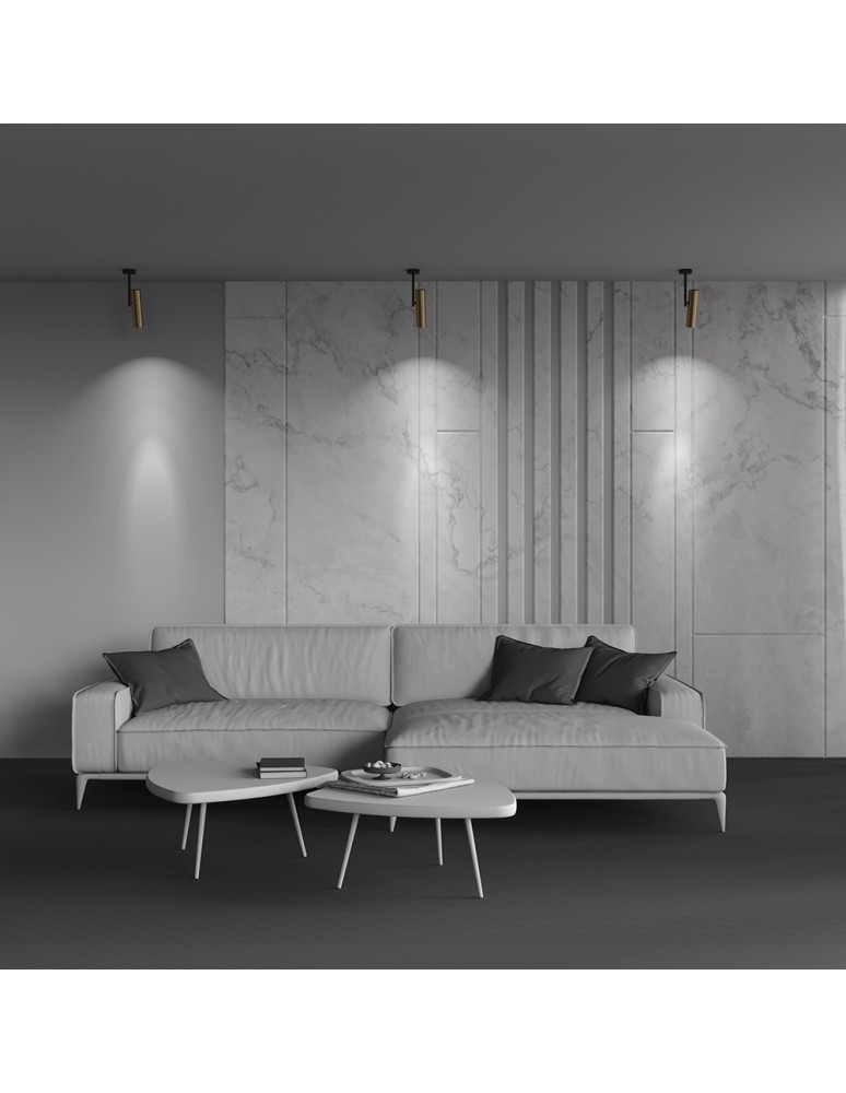 Adjustable ceiling lamps - spots - Maytoni Elti Ceiling Lamp 1xGU10 50W Black, Gold C020CL-01GB - product kolory-swiatla.pl 7