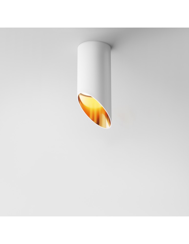 Round ceiling luminaires - Maytoni Lipari Ceiling Lamp 1xGU10 12W White, Gold C044CL-01-15GU10-W. - product kolory-swiatla.pl 4