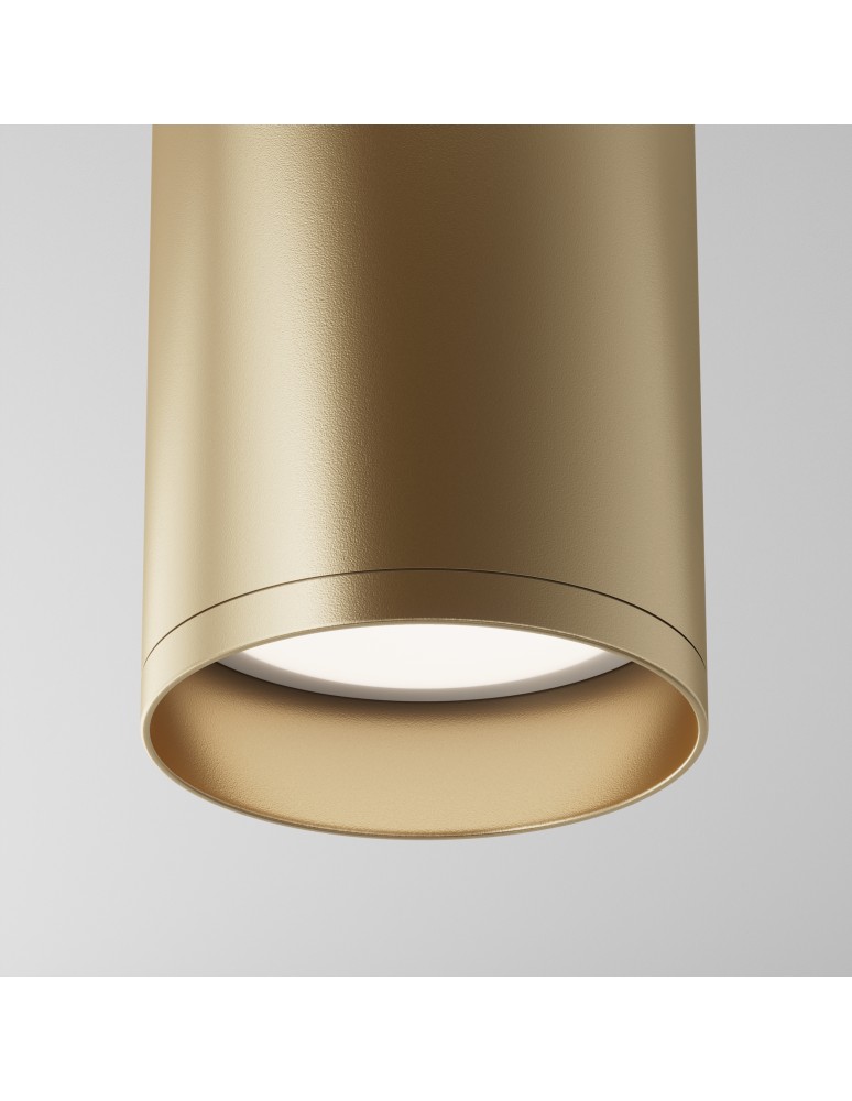 Round ceiling luminaires - Maytoni Focus Ceiling Lamp 1xGU10 10W Gold Matte C010CL-01MG - product kolory-swiatla.pl 4