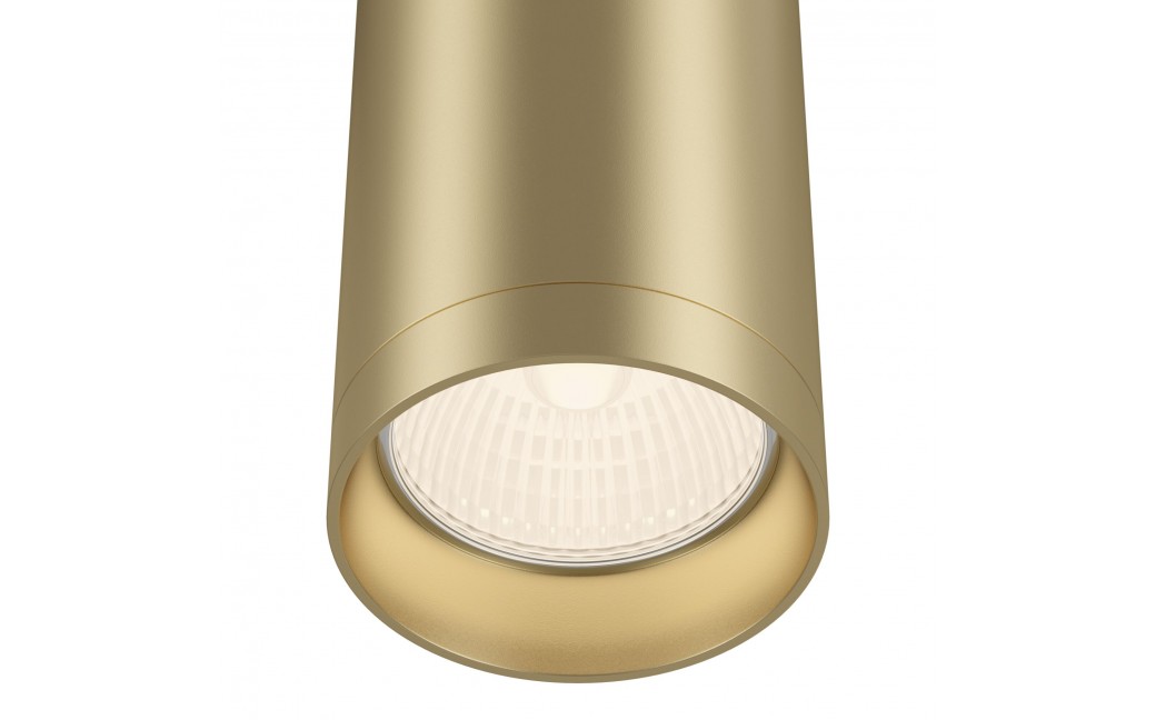 Maytoni Focus Lampa Sufitowa 1xGU10 10W Złoty Mat C010CL-01MG