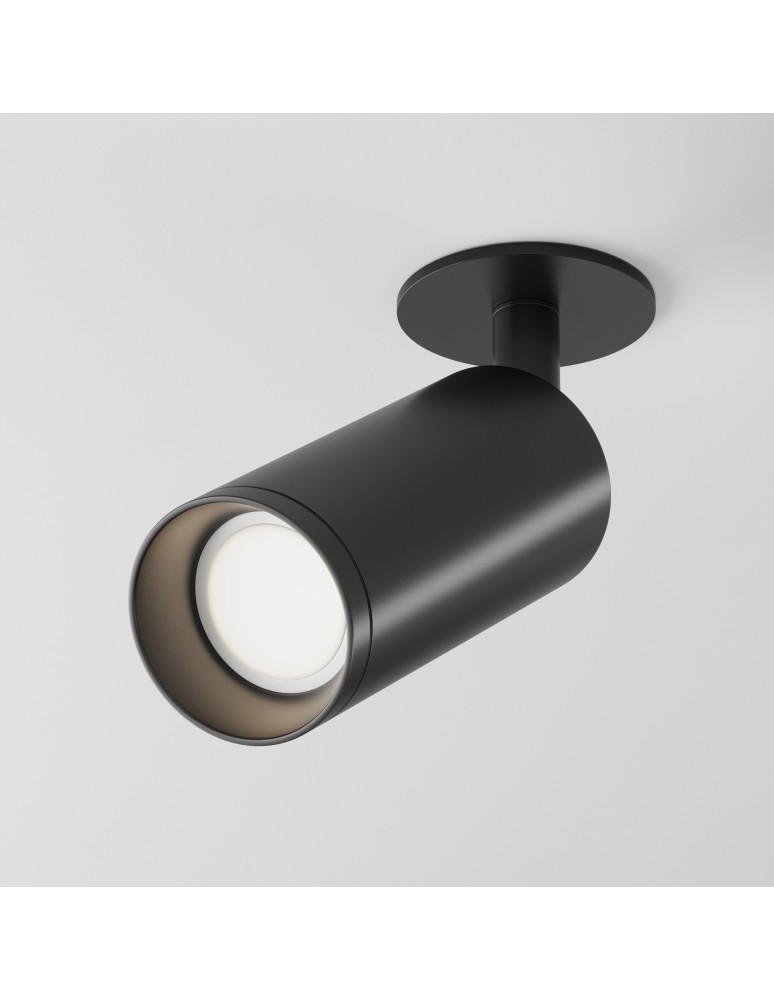 Recessed ceiling spotlights - Maytoni Focus Ceiling Lamp 1xGU10 10W Black C018CL-01B. - product kolory-swiatla.pl 3