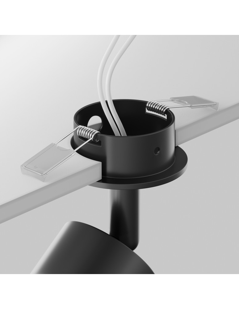 Recessed ceiling spotlights - Maytoni Focus Ceiling Lamp 1xGU10 10W Black C018CL-01B. - product kolory-swiatla.pl 4