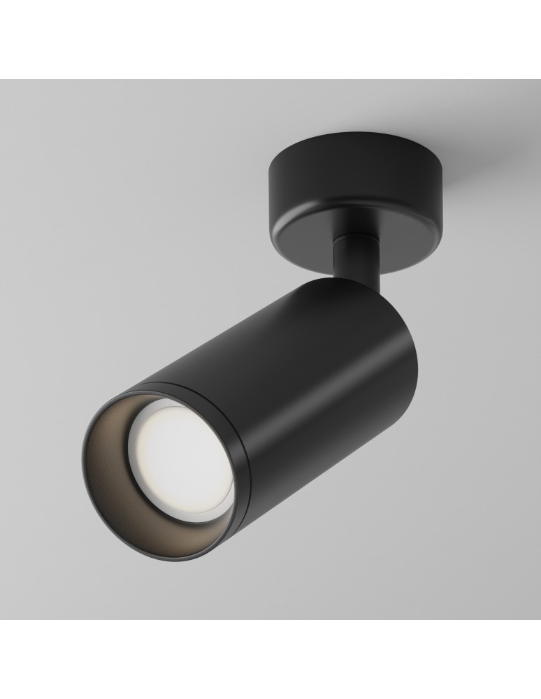 Adjustable ceiling lamps - spots - Maytoni Focus Ceiling Lamp 1xGU10 10W Black C017CW-01B. - product kolory-swiatla.pl 1