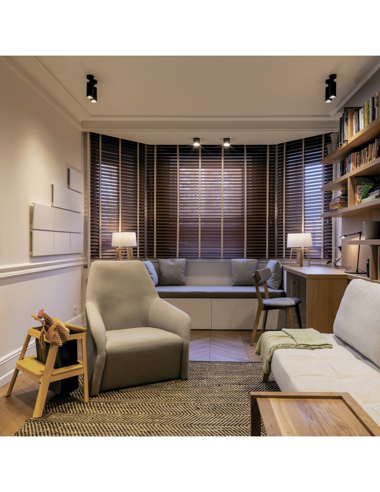 Adjustable ceiling lamps - spots - Maytoni Focus Ceiling Lamp 1xGU10 10W Black C017CW-01B. - product kolory-swiatla.pl 2