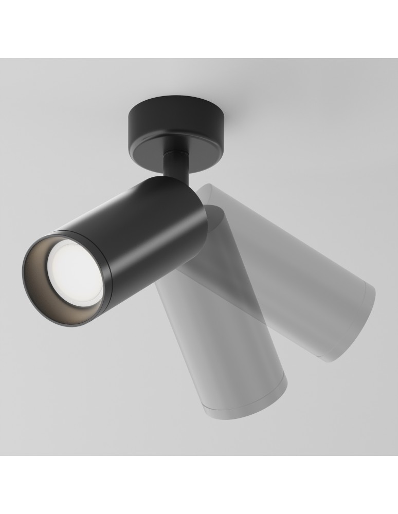 Adjustable ceiling lamps - spots - Maytoni Focus Ceiling Lamp 1xGU10 10W Black C017CW-01B. - product kolory-swiatla.pl 6