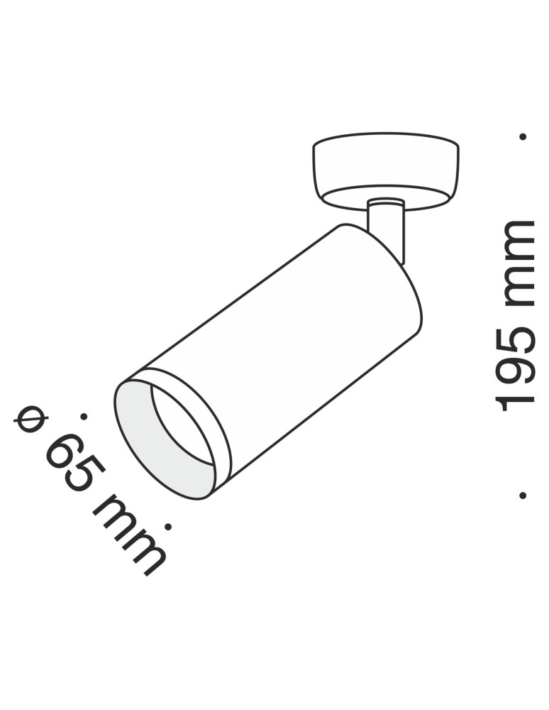 Adjustable ceiling lamps - spots - Maytoni Focus Ceiling Lamp 1xGU10 10W Black C017CW-01B. - product kolory-swiatla.pl 7