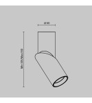 Adjustable ceiling lamps - spots - Maytoni Dafne LED Ceiling Lamp 10W 800lm 3000K White C027CL-L10W. - product 6