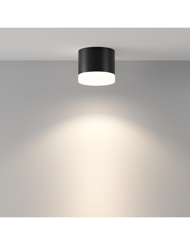 Hermetic ceiling luminaires - Maytoni Pauline Ceiling Lamp 1xGX53 15W IP44 Black C087CL-GX53-B. - product kolory-swiatla.pl 3