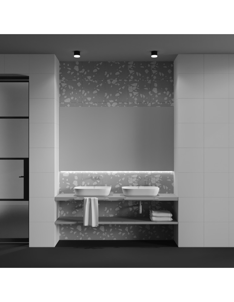 Hermetic ceiling luminaires - Maytoni Pauline Ceiling Lamp 1xGX53 15W IP44 Black C087CL-GX53-B. - product kolory-swiatla.pl 6