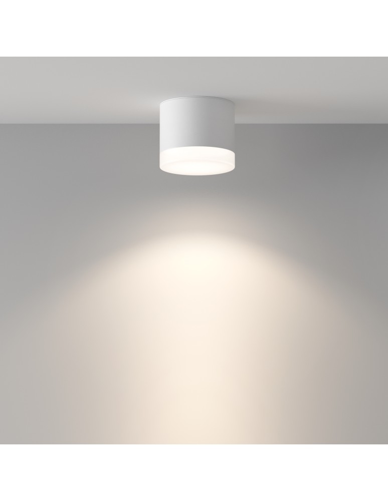 Hermetic ceiling luminaires - Maytoni Pauline Ceiling Lamp 1xGX53 15W IP44 White C087CL-GX53-W. - product kolory-swiatla.pl 3