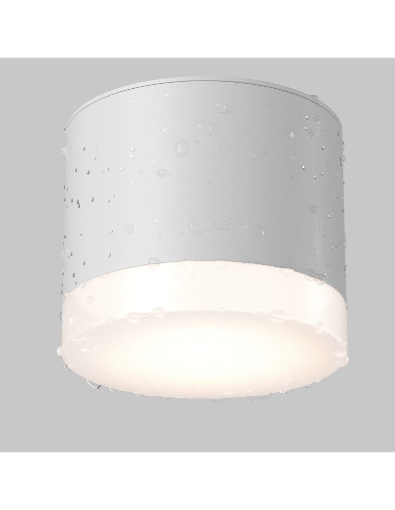 Hermetic ceiling luminaires - Maytoni Pauline Ceiling Lamp 1xGX53 15W IP44 White C087CL-GX53-W. - product kolory-swiatla.pl 5