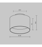 LED ceiling luminaires - Maytoni Planet LED Ceiling Lamp 12W 500lm 4000K Black C009CW-L12B4K. - product 6